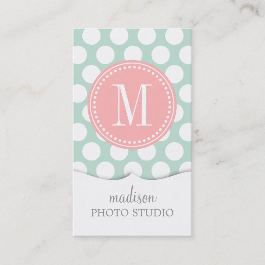 Chic-Minze u. erröten die rosa großen mit Visitenkarte (Vorderseite)