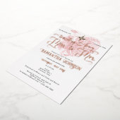 Chic Miss zu Mrs. Kristall Reiseplan Brautparty Folieneinladung (Gedreht)