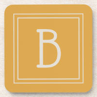 Chic Mit Monogramm Golden Yellow & Off White Initi