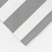 Chic Mit Monogramm Golfer Gray Streifen für sie Fleecedecke (Ecke)