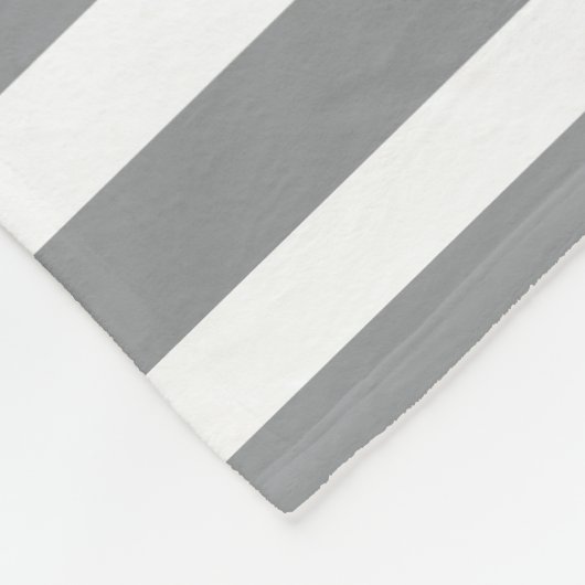 Chic Mit Monogramm Golfer Gray Streifen für sie Fleecedecke (Ecke)