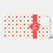 Chic Mit Monogramm Red auf White Polka Dots iPad C Case-Mate iPhone Hülle (Rückseite (Horizontal))