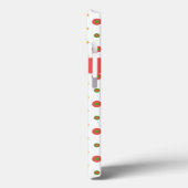 Chic Mit Monogramm Red auf White Polka Dots iPad C Case-Mate iPhone Hülle (Rückseite / Links)