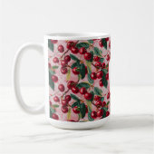 Chic Mit Monogramm Vintag Pink "Cherry Pop" Kaffeetasse (Links)