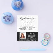 Chic Mobile Notary Service Schwarz-weißes Foto Flyer (Einzeln)