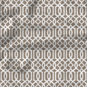 Chic Mocha Brown Trellis Lattice Pattern Stoff