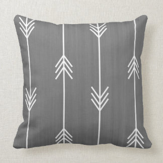 Chic-Mod-Pfeil-graue Leinenart Kissen