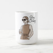 Chic Mode Mädchen Bleiben Sie Klassisch  Ästhetisc Kaffeetasse (Mittel)