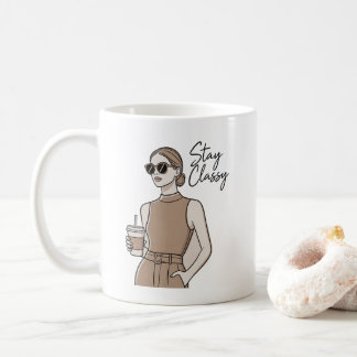 Chic Mode Mädchen Bleiben Sie Klassisch  Ästhetisc Kaffeetasse