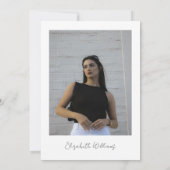 Chic Modern 30 Foto Geburtstagsparty Einladung (Rückseite)