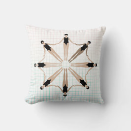 Chic Modern Artistic Synchronized Swimmers Grid Kissen