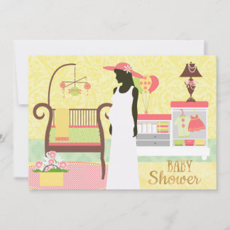 Chic Modern Baby Shower Einladung Kinderzimmer
