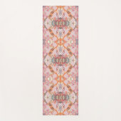Chic Modern Barock Muster in Pink Orange Lila Yogamatte (Vorderseite)