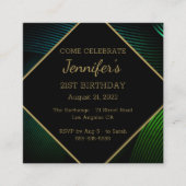 Chic Modern Birthday Begleitkarte (Vorderseite)