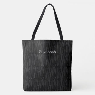 Chic Modern Black Tote Bag Tasche