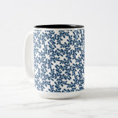 Chic Modern Blätter Zweifarbige Tasse (Vorderseite Links)
