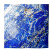 Chic Modern Blue Marble Stone Fliese (Vorderseite)