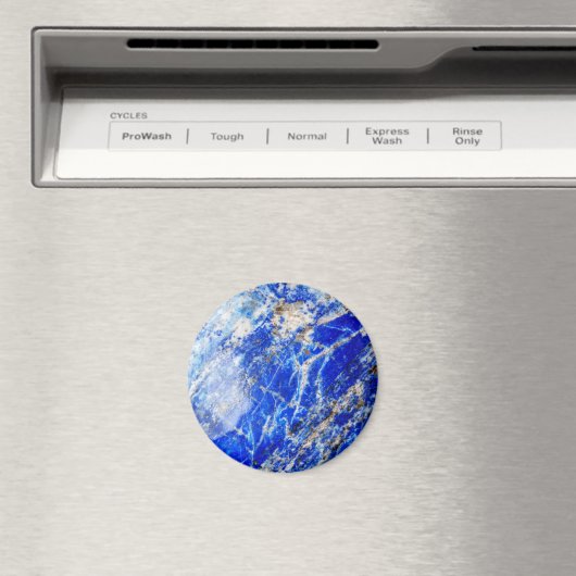Chic Modern Blue Marble Stone Magnet (In Situ (Geschirrspüler))