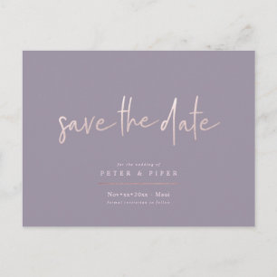 Chic+Modern Blush Signature Schriftzug, Termin vor Postkarte