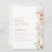 Chic Modern Boho Pampas Grass Brautparty Einladung (Vorderseite)