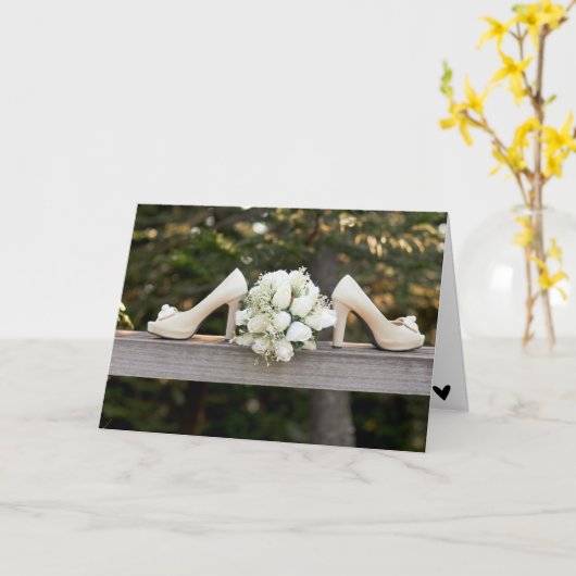 Chic Modern Brautparty Card Karte (Gelbe Blume)