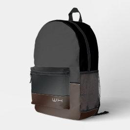 Chic Modern Business Black Bedruckter Rucksack