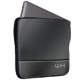 Chic Modern Business Black Laptopschutzhülle (Vorne Rechts)