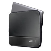 Chic Modern Business Black Laptopschutzhülle (Vorderseite Links)