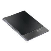 Chic Modern Business Black Notizblock (Rechte Seite)