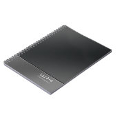 Chic Modern Business Black Notizblock (Linke Seite)