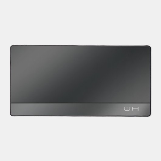 Chic Modern Business Black Schreibtischunterlage (Vorderseite)