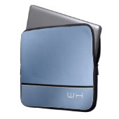 Chic Modern Business Blue Laptopschutzhülle (Vorderseite Links)