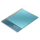 Chic Modern Business Blue Notizblock (Linke Seite)