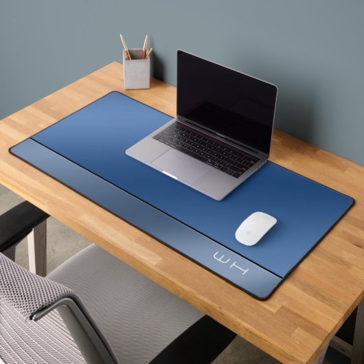 Chic Modern Business Blue Schreibtischunterlage (Büro 2)