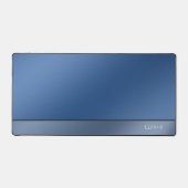 Chic Modern Business Blue Schreibtischunterlage (Vorderseite)