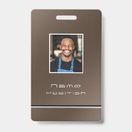 Chic Modern Business Brown Ausweis