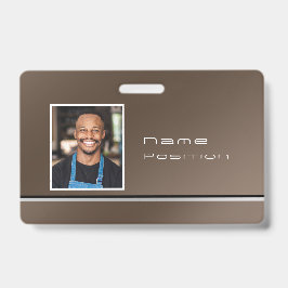 Chic Modern Business Brown Ausweis