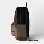 Chic Modern Business Brown Bedruckter Rucksack (Rechts)