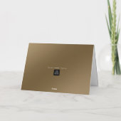 Chic Modern Business Brown Dankeskarte (Rückseite)