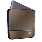 Chic Modern Business Brown Laptopschutzhülle (Vorne Rechts)