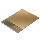 Chic Modern Business Brown Notizblock (Linke Seite)