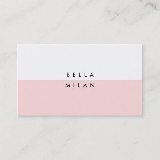 Chic Modern Business Card Visitenkarte (Vorderseite)