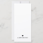 Chic Modern Business Gift Certificate with Logo (Rückseite)