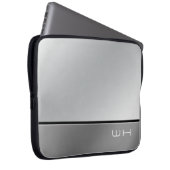 Chic Modern Business Grau Laptopschutzhülle (Vorne Rechts)