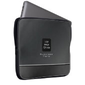 Chic Modern Business Logo Black Laptopschutzhülle (Vorne Rechts)
