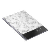 Chic Modern Business Marble Notizblock (Rechte Seite)