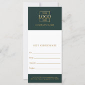 Chic Modern Business Personalized Gift Certificate (Vorderseite)