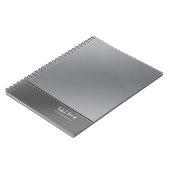 Chic Modern Business Silver Notizblock (Linke Seite)