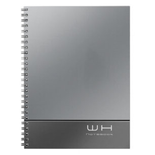 Chic Modern Business Silver Notizblock