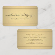 Chic Modern Calligraphy Black and Gold Imitats Foi